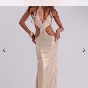 Jaded London Vida backless dress